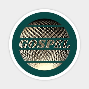 Gospel disco ball gold Magnet